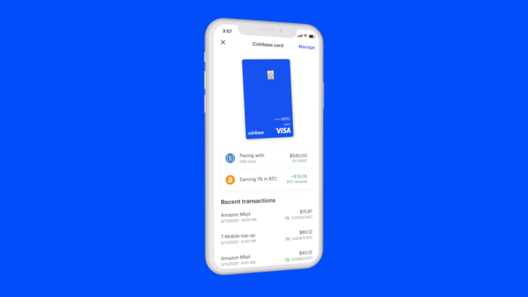 Building the primary financial account of the cryptoeconomy, Coinbase launches a debit card