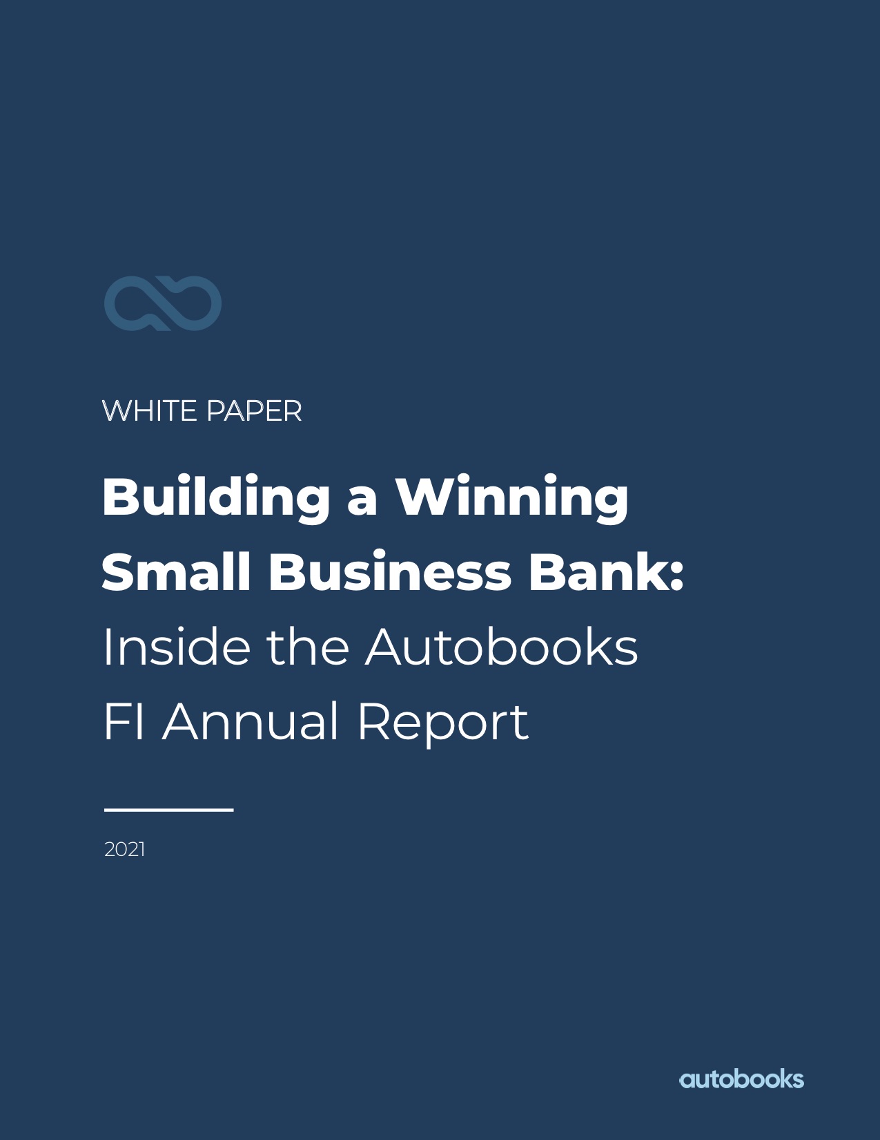 autobooks white paper on building a winning small business bank