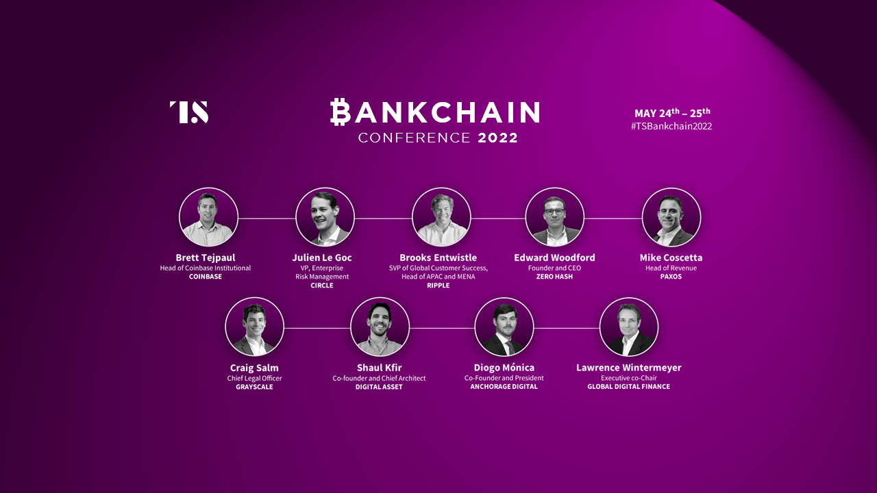 Update: Agenda closed for Bankchain Conference May 24-25, 2022