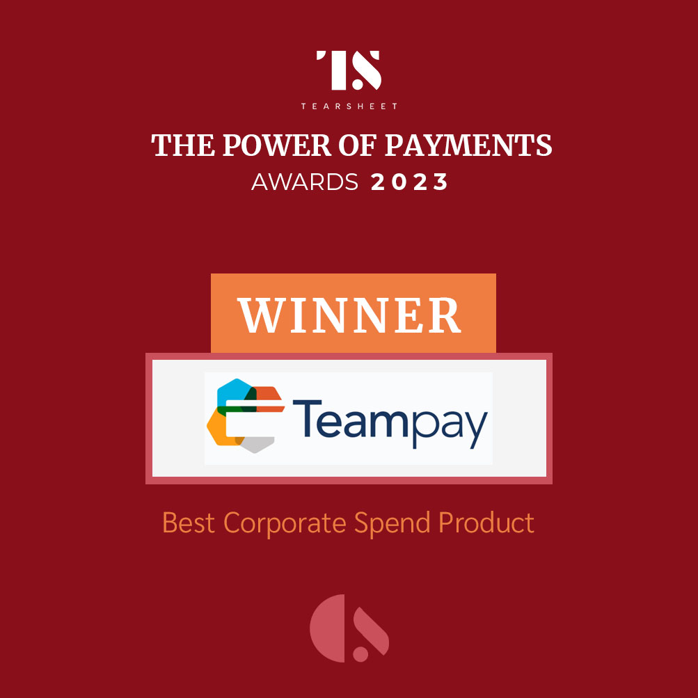 Teampay Announcing the 2023 winners of The Power of Payments Awards - Tearsheet