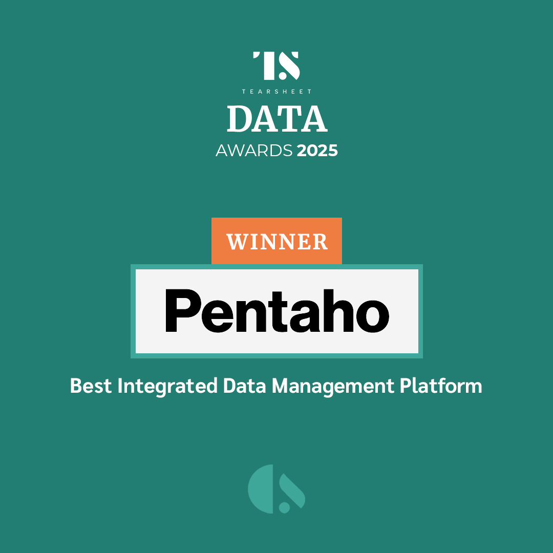 best integrated data management platform: Pentaho wins the Tearsheet 2025 award